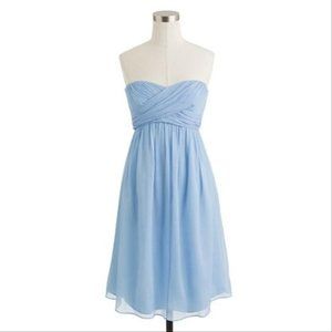 J.Crew Empire Waist Taryn Dress Sky Blue $250 Mini Boho